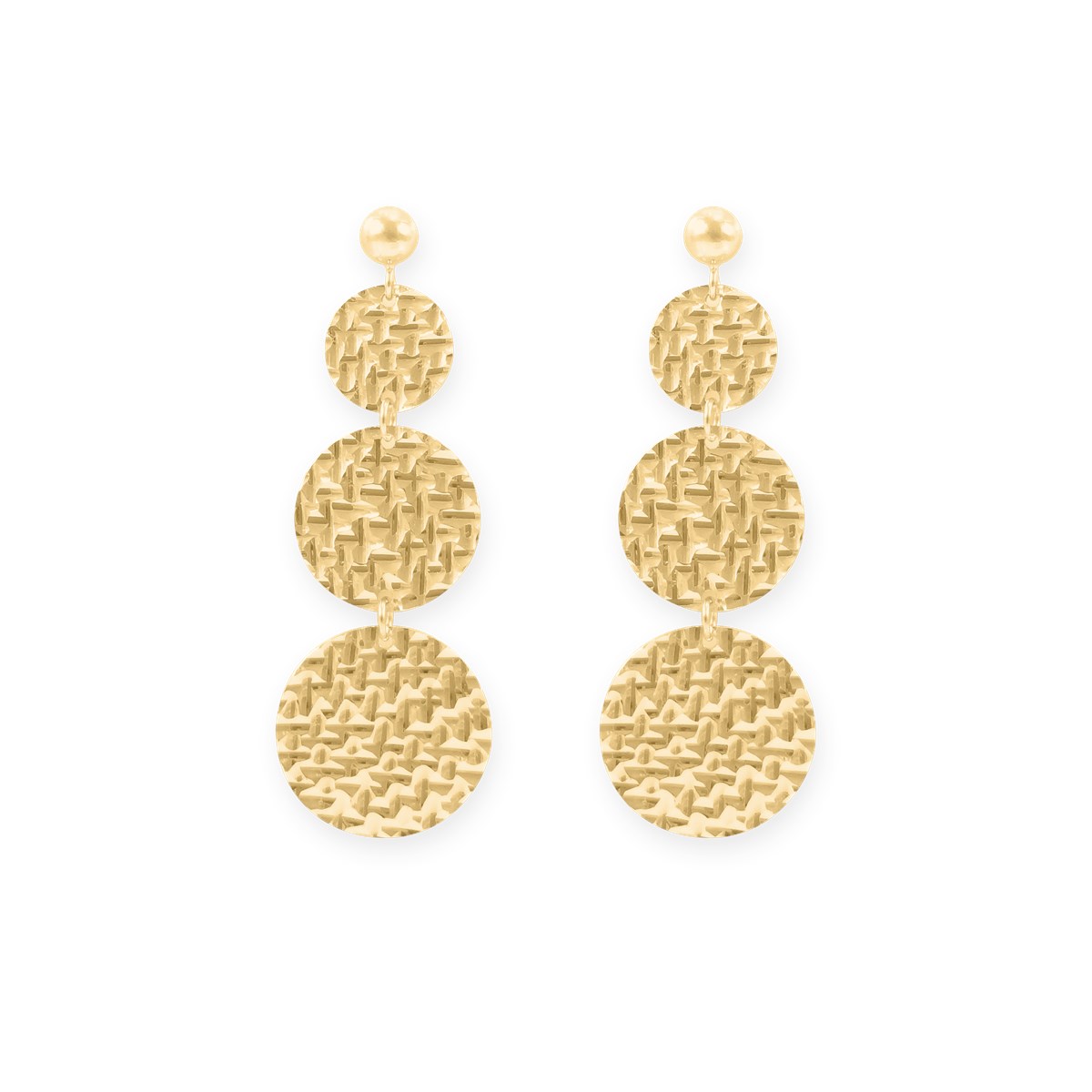 Boucles d'oreilles plaquées or