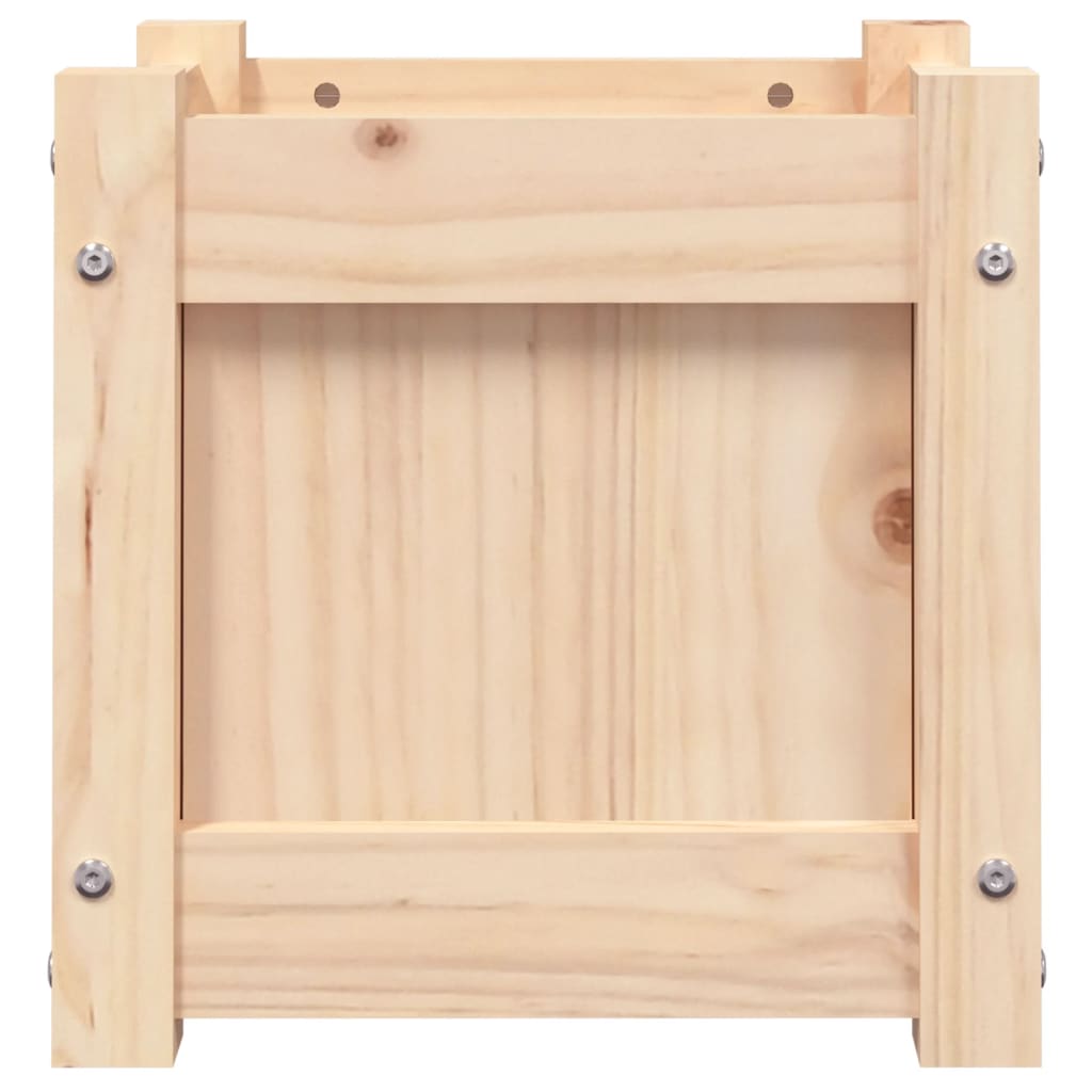 Jardinières 2 pcs bois de pin massif