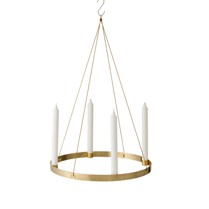 Ferm Living - Kerzenhalter Circle large, Messing