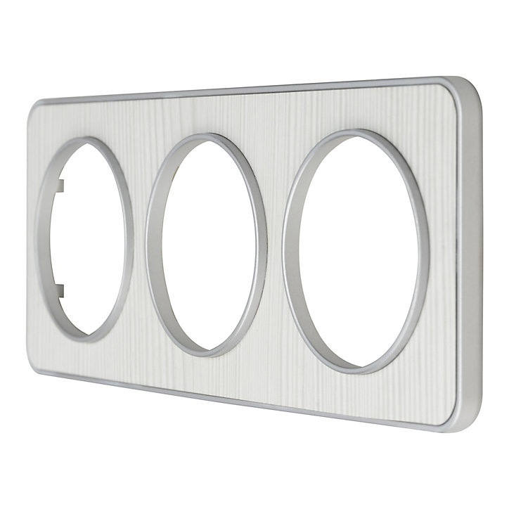 Plaque de finition triple Jacobsen Espen bois blanc
