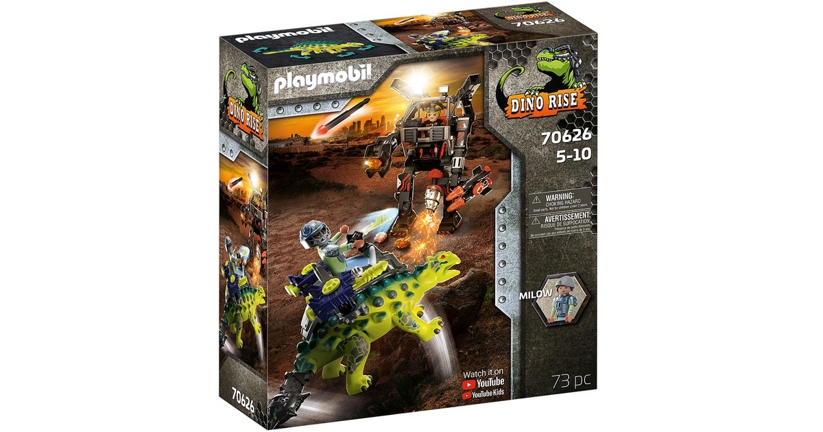 PLAYMOBILDino Rise - Saichania: verdediging van de vechtersbazen Constructiespeelgoed  (70626)