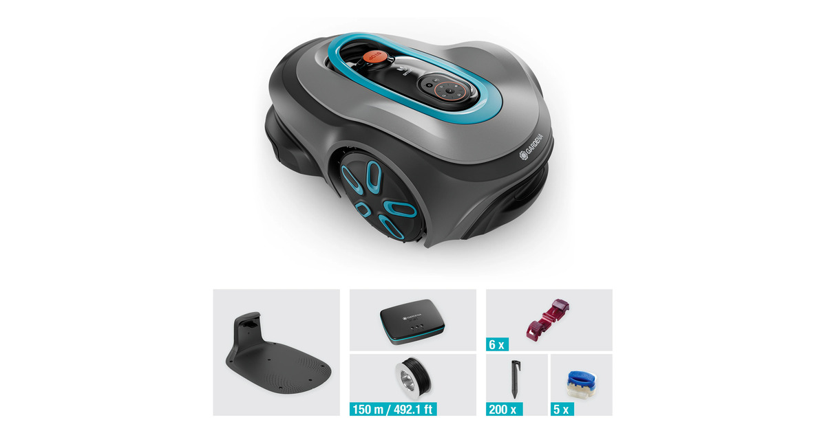GARDENARobotmaaier smart SILENO max 800 m²  (Li-ion accu + Basisstation inbegrepen, Bluetooth)
