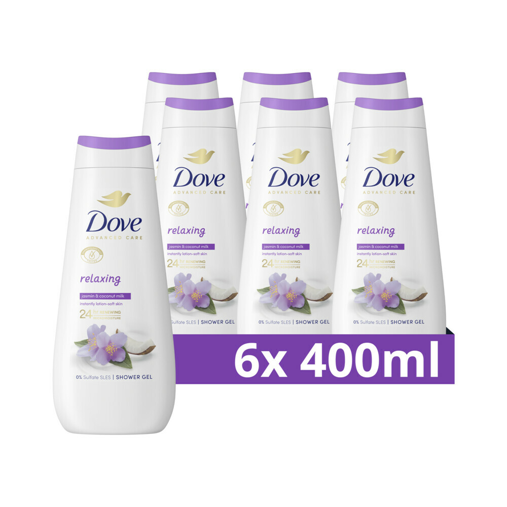 6x Dove Douchecrème Relaxing400 ml