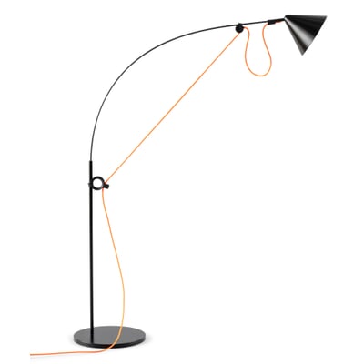 Tischleuchte Ayno S 2.0, Schwarz, Kabel: Neonorange
