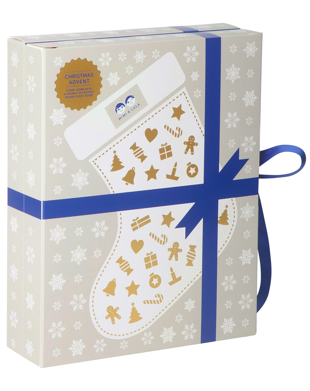Adventskalender MAGIC mit Haarschmuck in grau