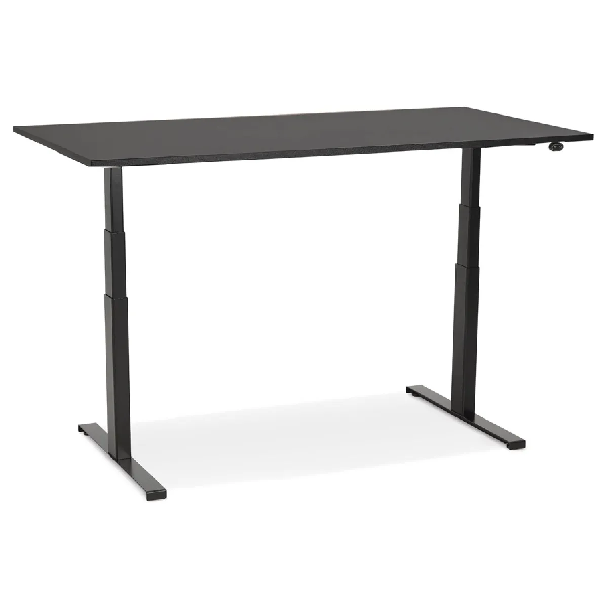 Alterego Bureau Tronik Réglable Noir 140 cm
