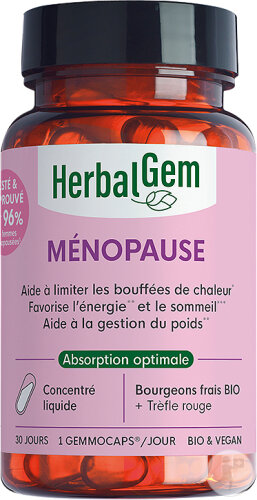 Herbalgem Gemmocaps Ménopause Bio 30 Capsules