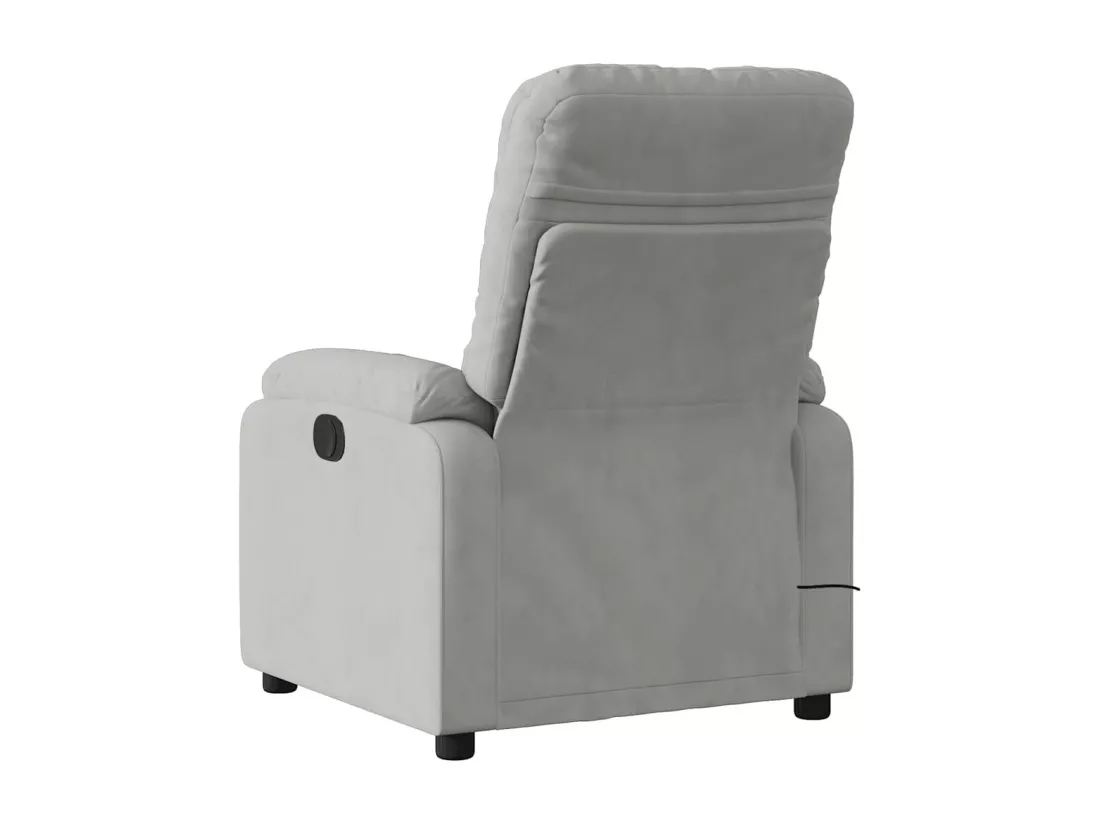 Fauteuil inclinable massant électrique gris clair