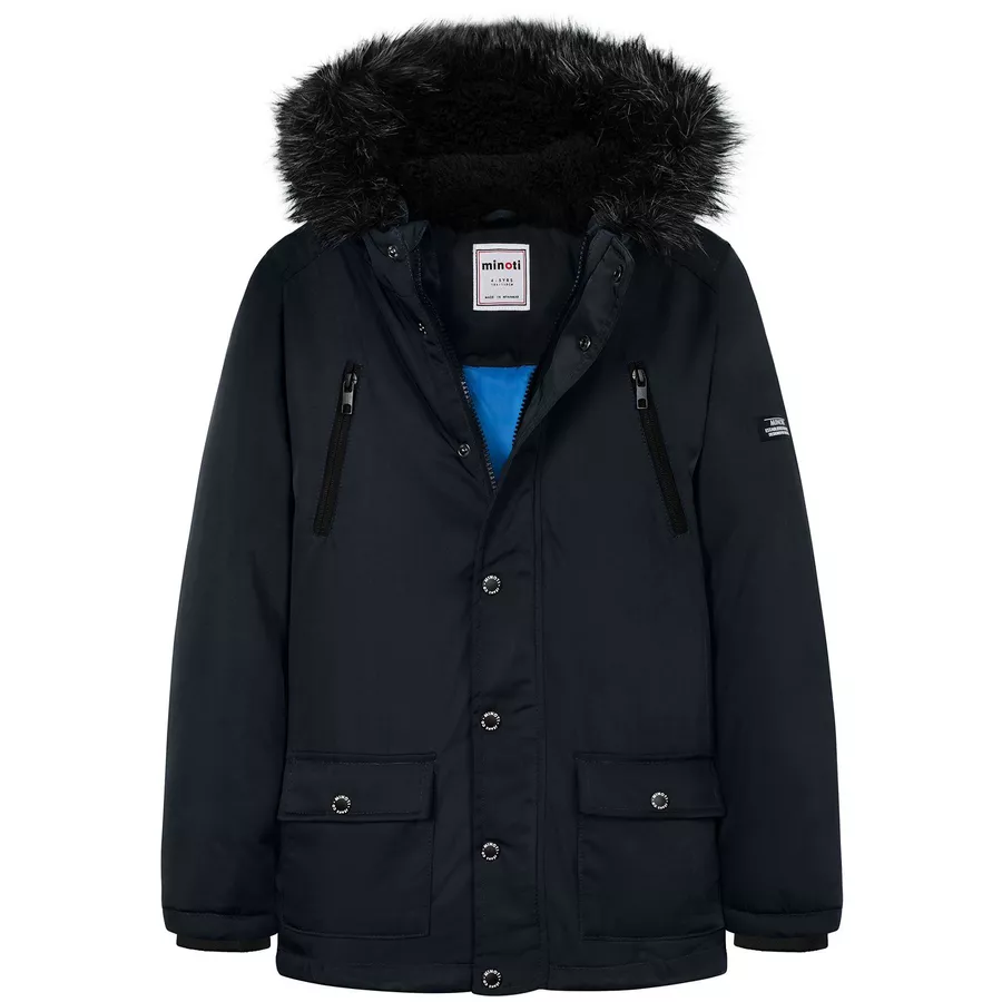 MINOTI Parka mit Kapuze Dunkelblau