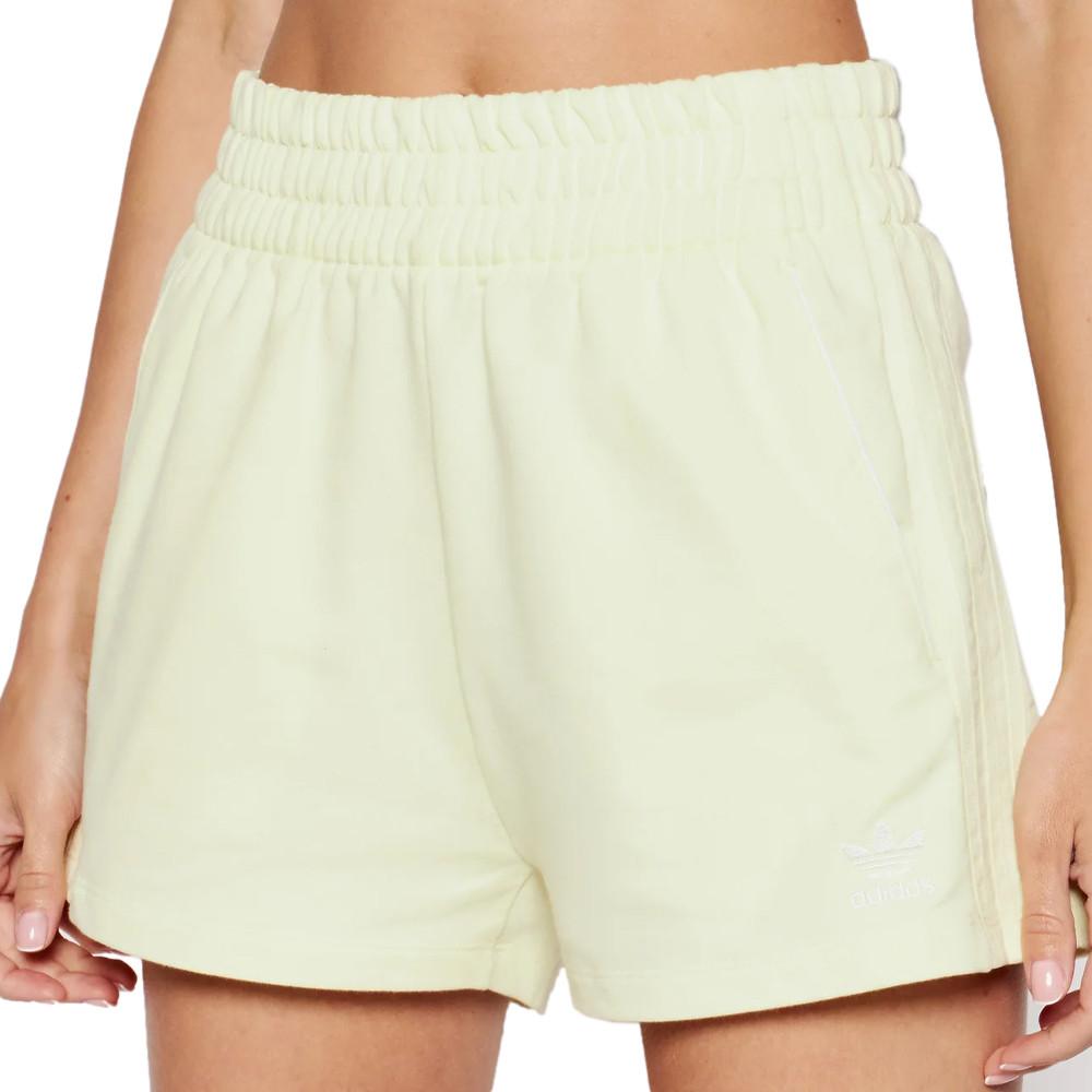 Adidas Short Jogging Jaune Femme Adidas 3 Stripes
