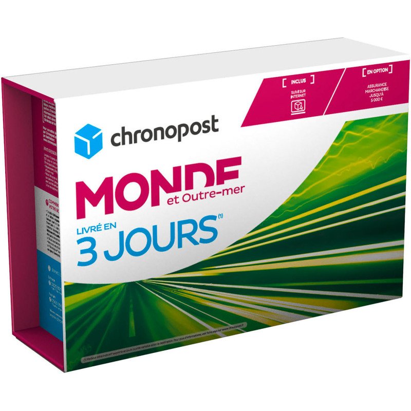 Boite Chronopost Express - Monde et Outre-mer - 5kg - Livraison 3 jours