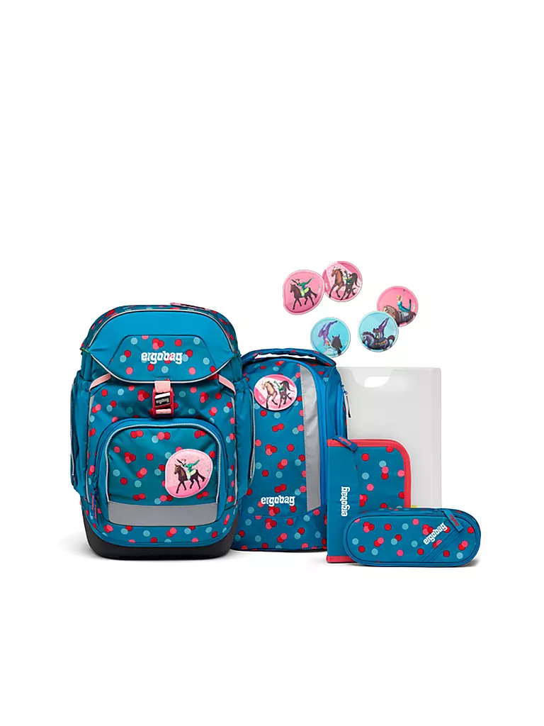 ERGOBAG Schultaschen Set 6tlg MAXI - VoltiBär petrol