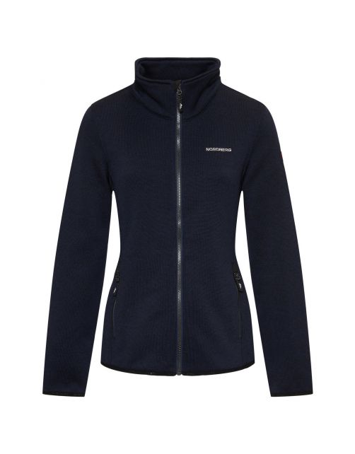 Nord Berg Fleece Andrea Dames Dark Navy Melange - Vrijetijdskleding