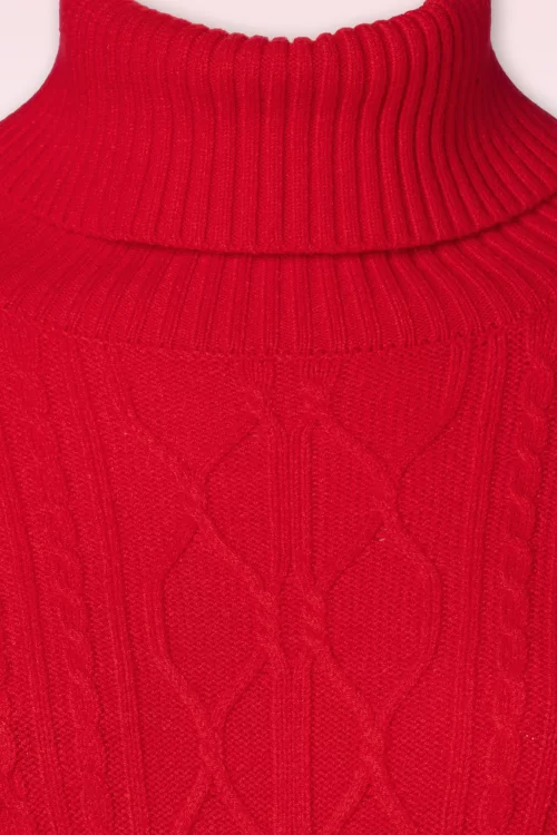 Smashed Lemon Lilah gebreide jurk in rood