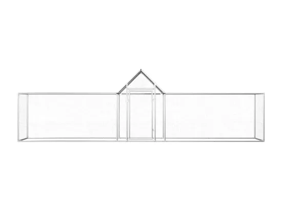 Poulailler 5 x 1 x 1,5 m Acier galvanisé
