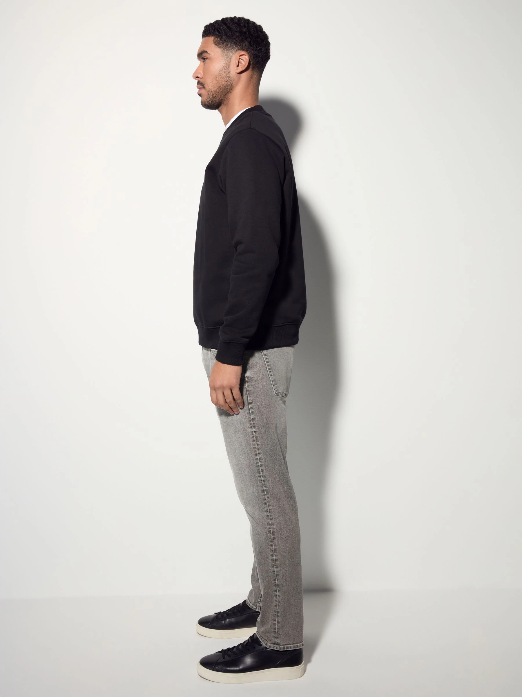 Mediumgrijs - Enkele - Slim fit klassieke stretchy jeans