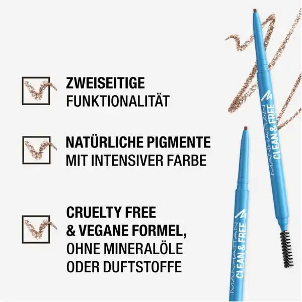 Clean & Free Brow Definer 002 Taupe