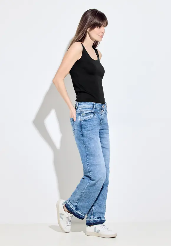 Basic Top in Unifarbe - Black