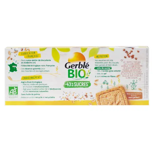 Gerblé Bio 3 Graines Kasha Sésame Pavot 132g