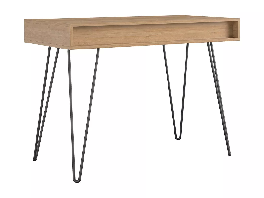 Concord | Bureau avec 1 tiroir en aspect bois naturel