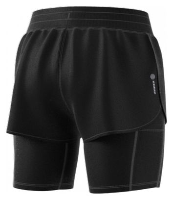 Short 2-en-1 adidas Run It Noir Femme