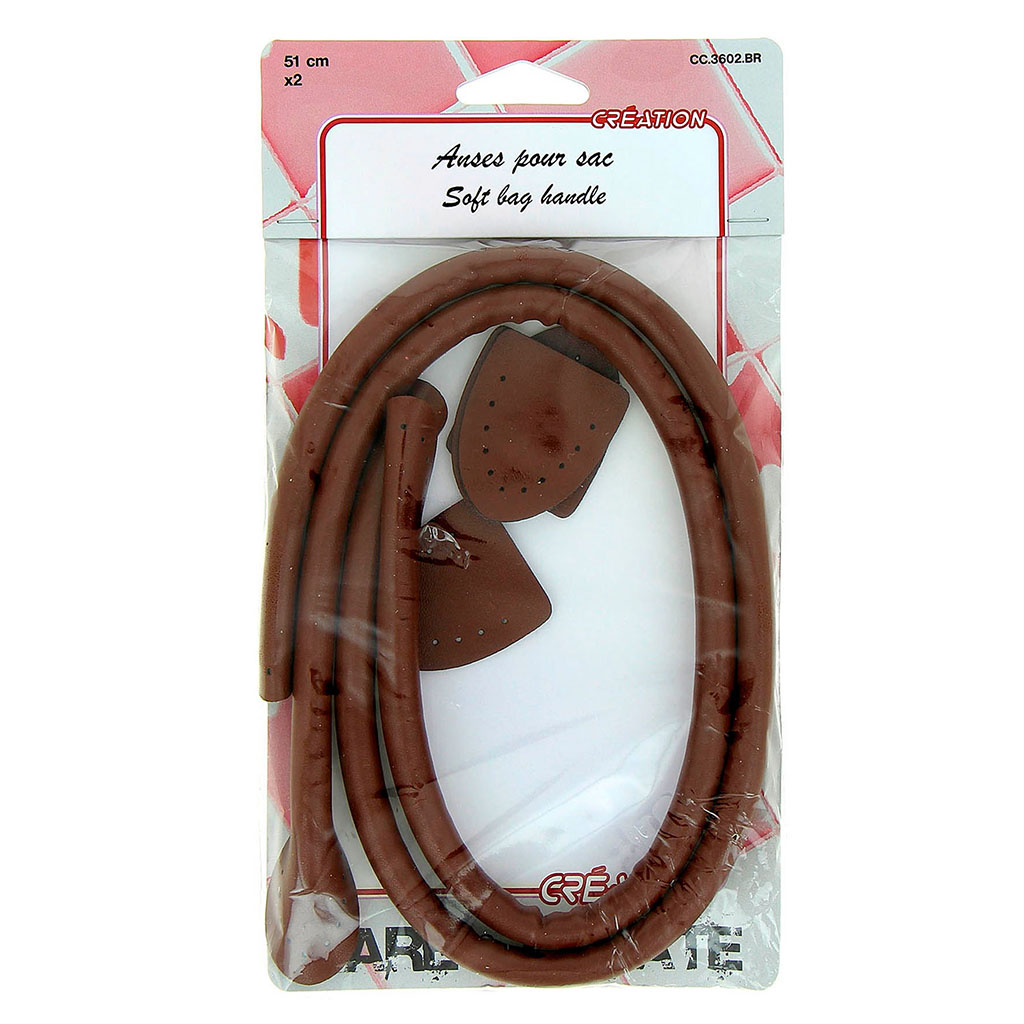 Anse pour sac marron 51cm