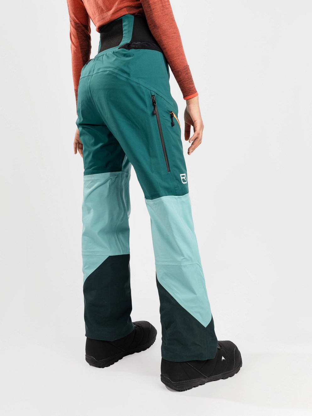 Ortovox 3L Guardian Shell Pants ice waterfall