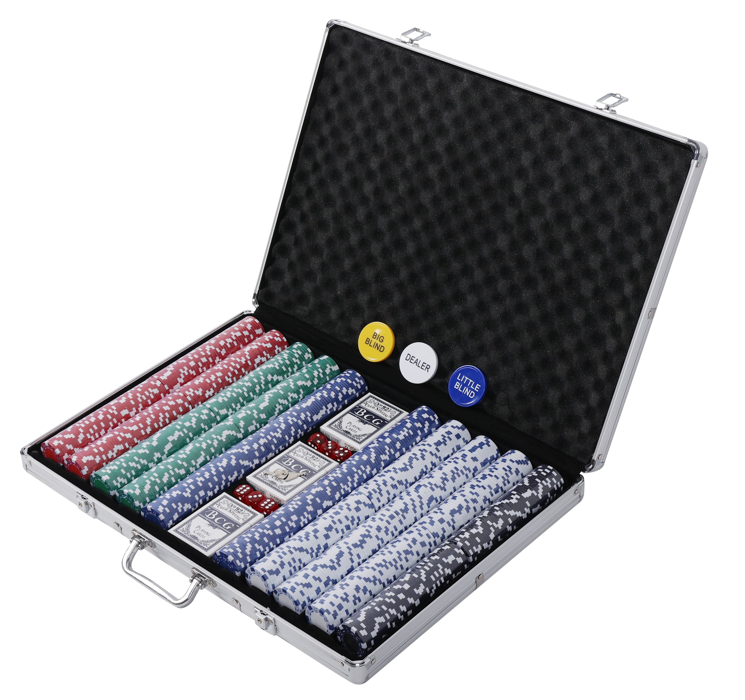 Pokerkoffer mit 1000 Chips