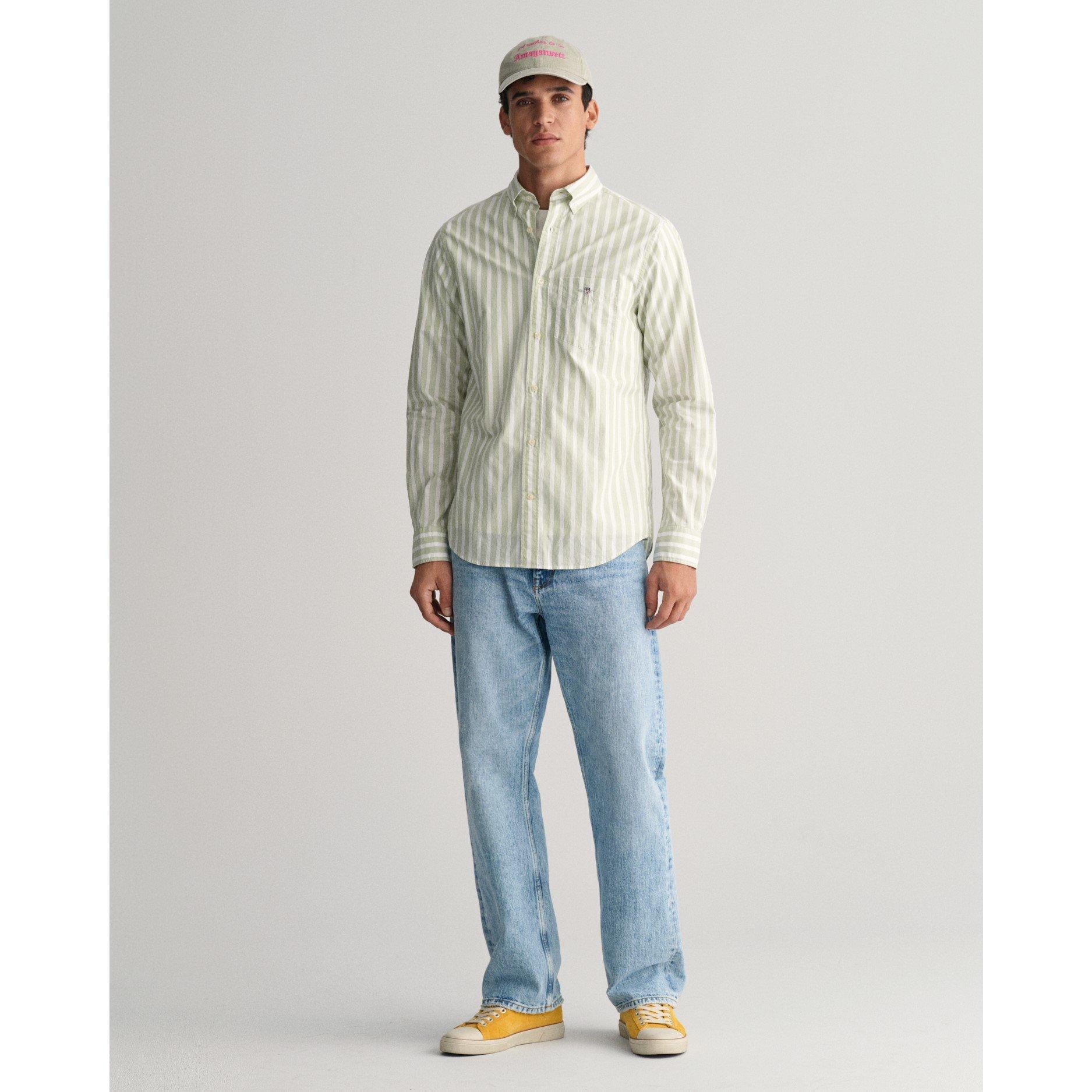 Gant REG WIDE POPLIN STRIPE SHIRT COLLEG