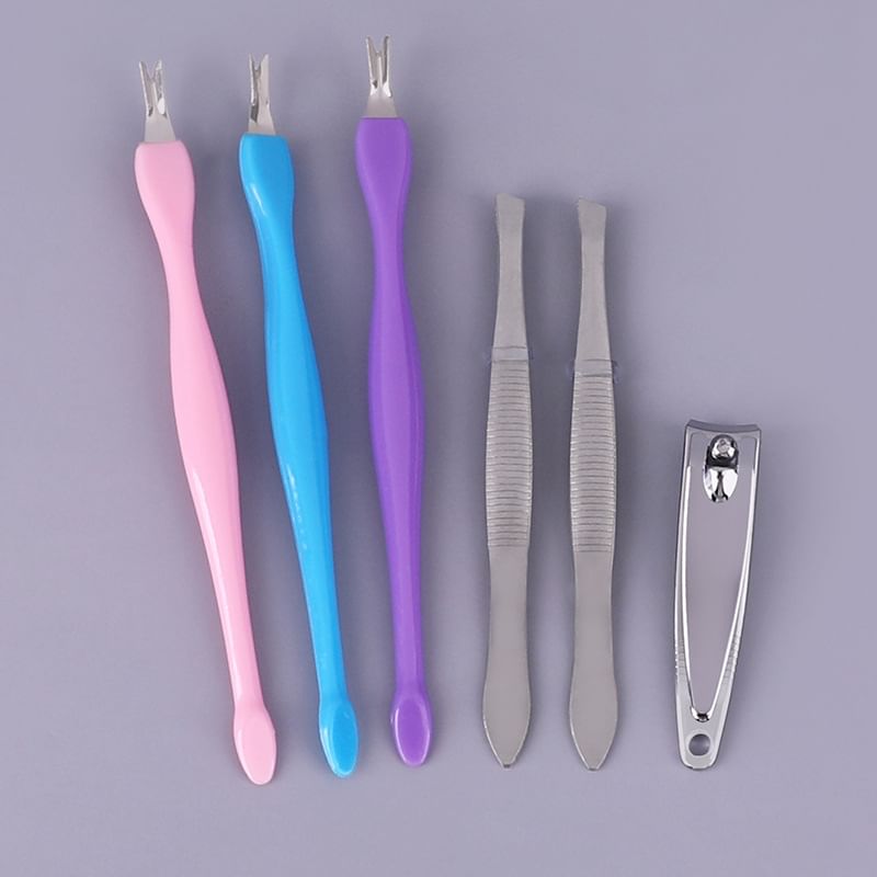 magrinta - Set van 5: Nagelriemduwer + Nagelvijl + Nagelknipper + Make-upschaar + Pincet