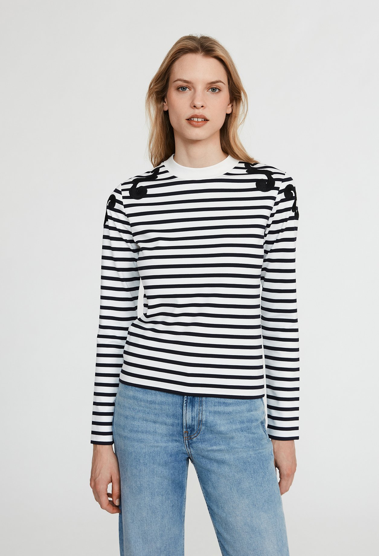 T-shirt marini&egrave;re manches longues