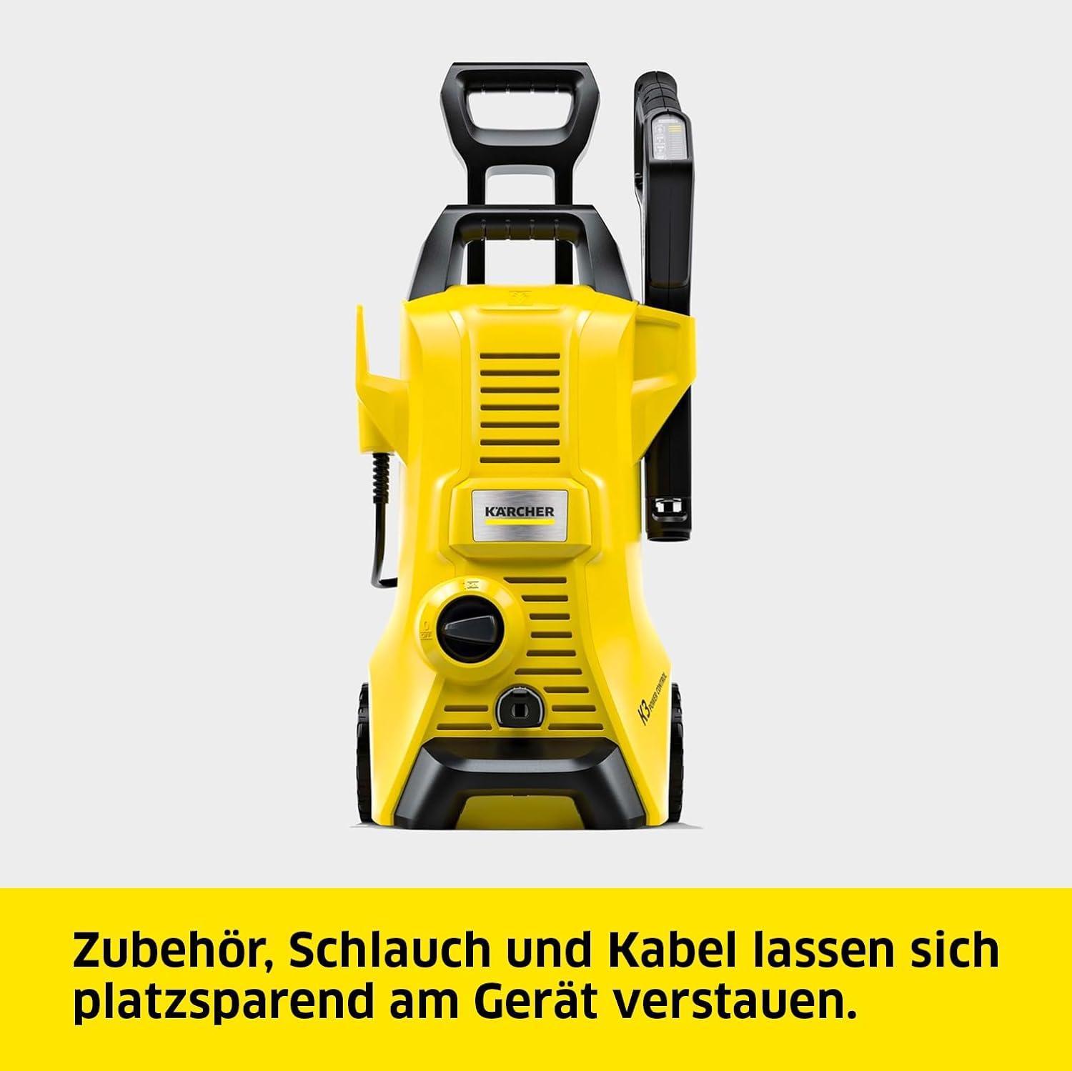 Kärcher Hochdruckreiniger K 3 Power Control: Clevere App-Unterstützung - für eine effektive Reinigung bei alltäglichen Verschmutzungen, Gelb