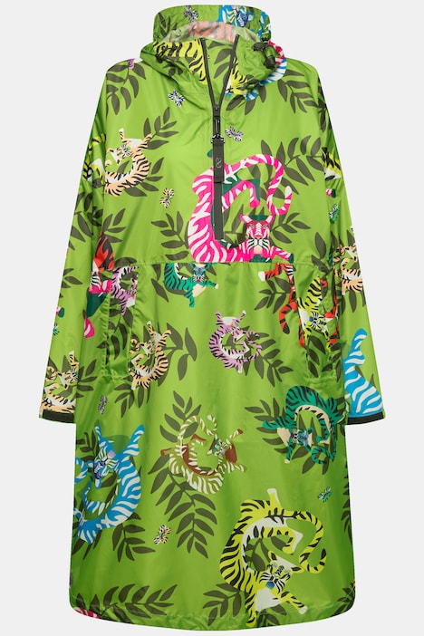 Funktions-Regencape, Unisex, Print, Kapuze