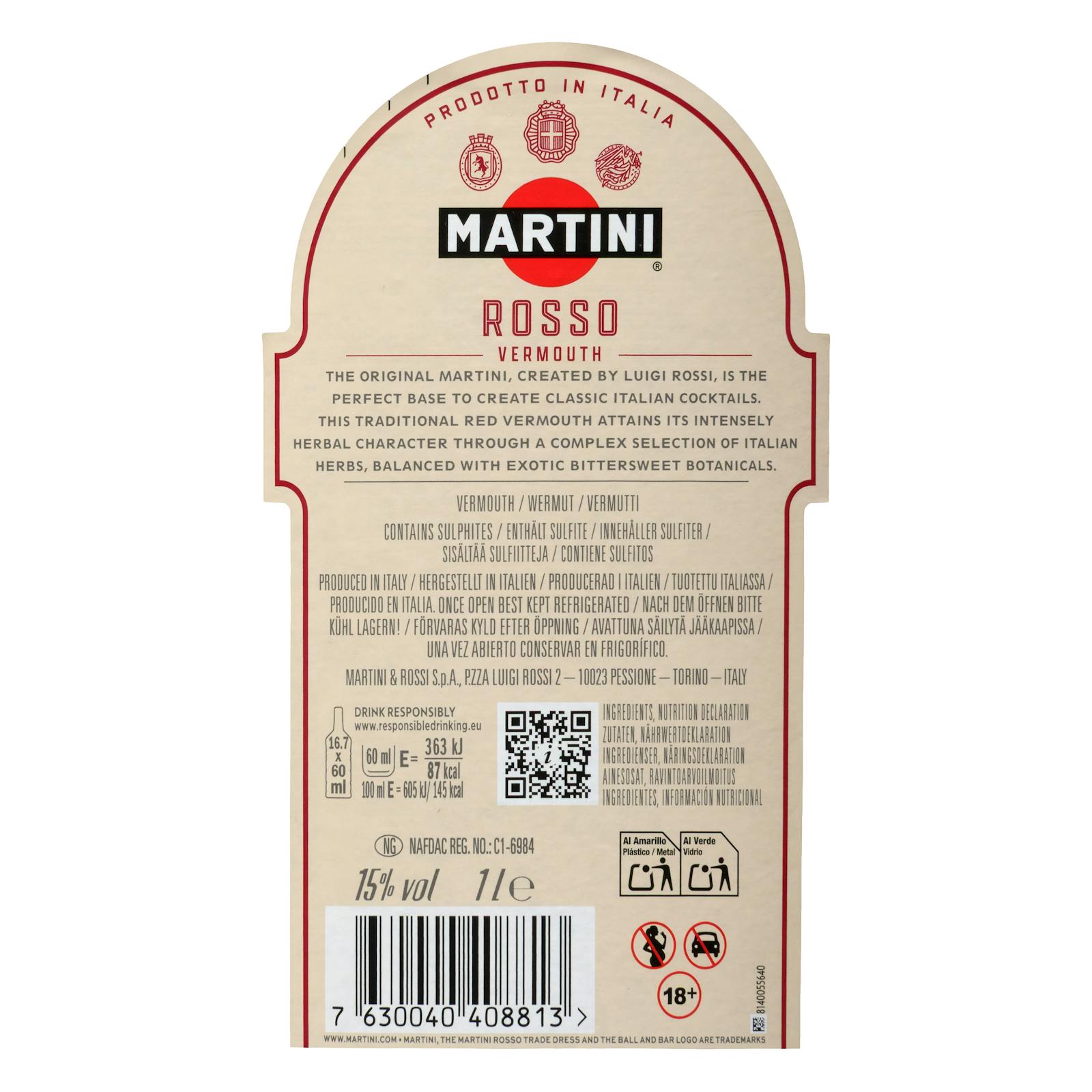 Martini au vermouth rouge