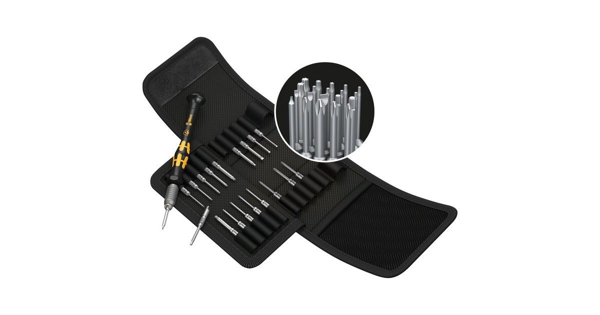 WeraKraftform Kompakt Micro-Set ESD/20 bitset  (20-delig)