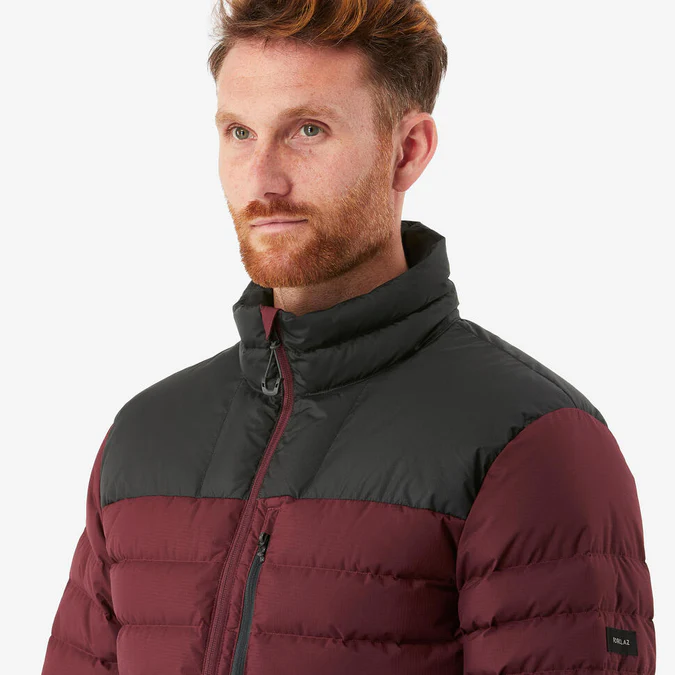 Decathlon Forclaz - Jaqueta puffer masculina Forclaz MT500 com enchimento de plumas