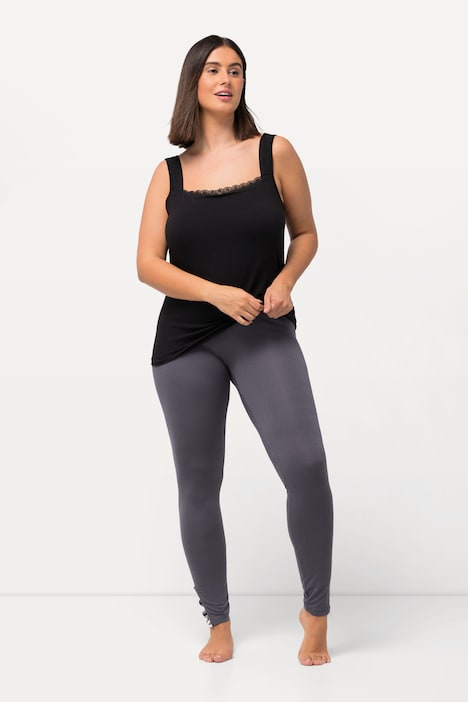 Leggings, Saum-Zierbänder, schmales Bein, Elastikbund