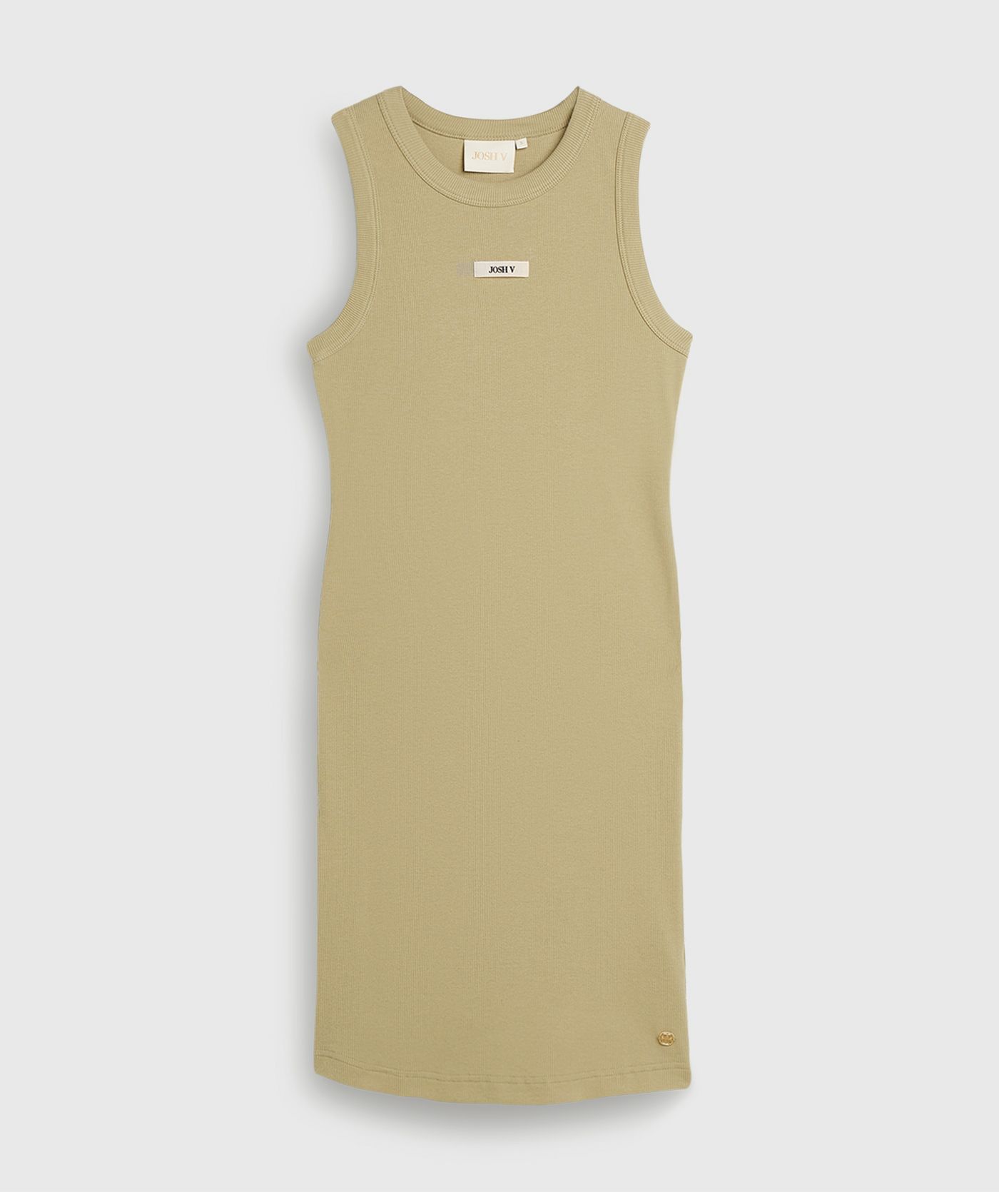 JV-MERDI slim fit jurk - dark pistachio