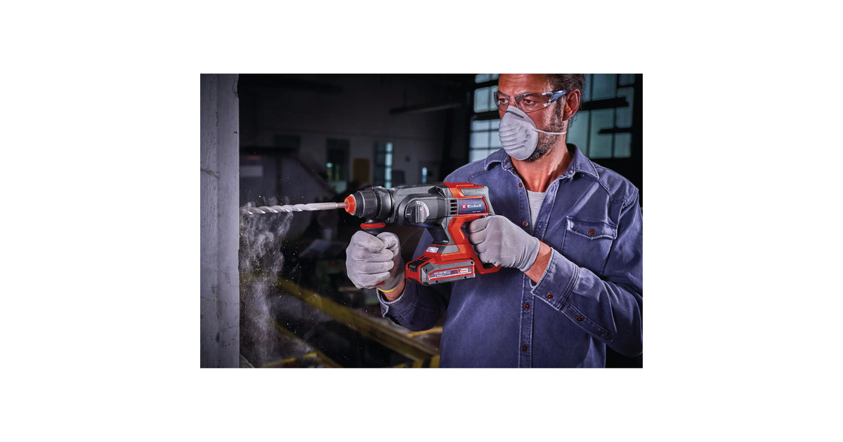 EINHELLAccu Boorhamer TE-HD 18/20 Li (1x4,0Ah)  (Rood/zwart, Incl. 1x 4.0 Ah Power X-Change accu en lader)