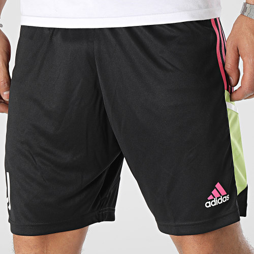 Short Jogging A Bandes Juventus HS7560 Noir