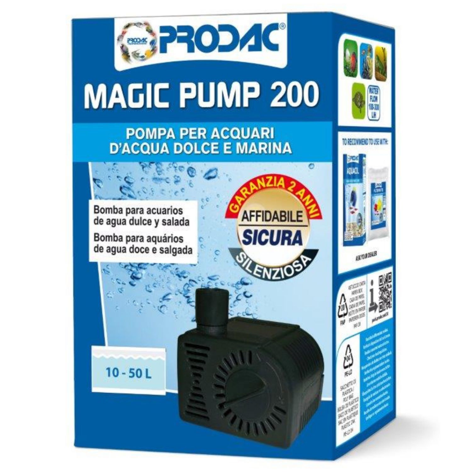 Bomba Mágica PRODAC 200 (100-300 l/h)