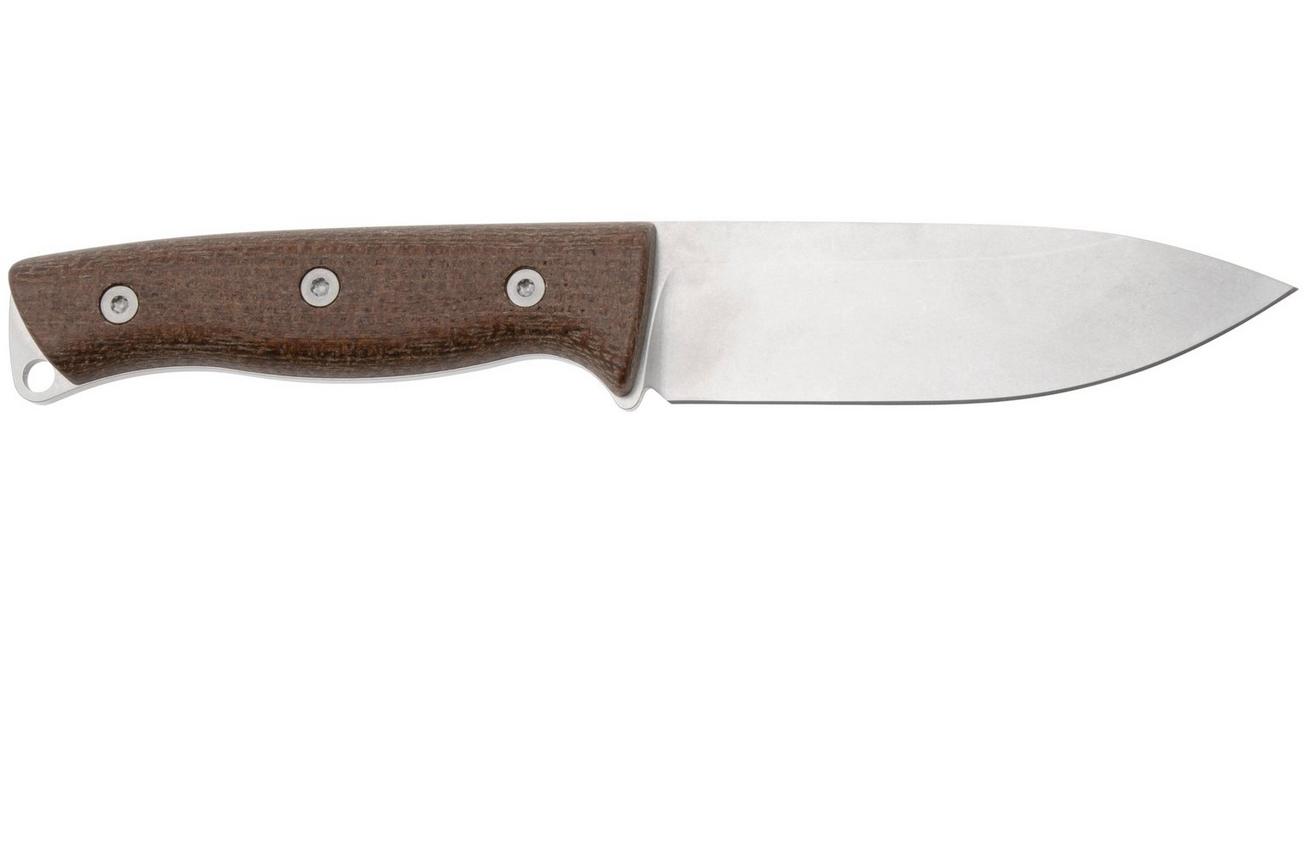 White River Knives Ursus 45 WRUR45-BNA-MAG, Stonewashed Magnacut, Natural Burlap Micarta, bushcraftmes