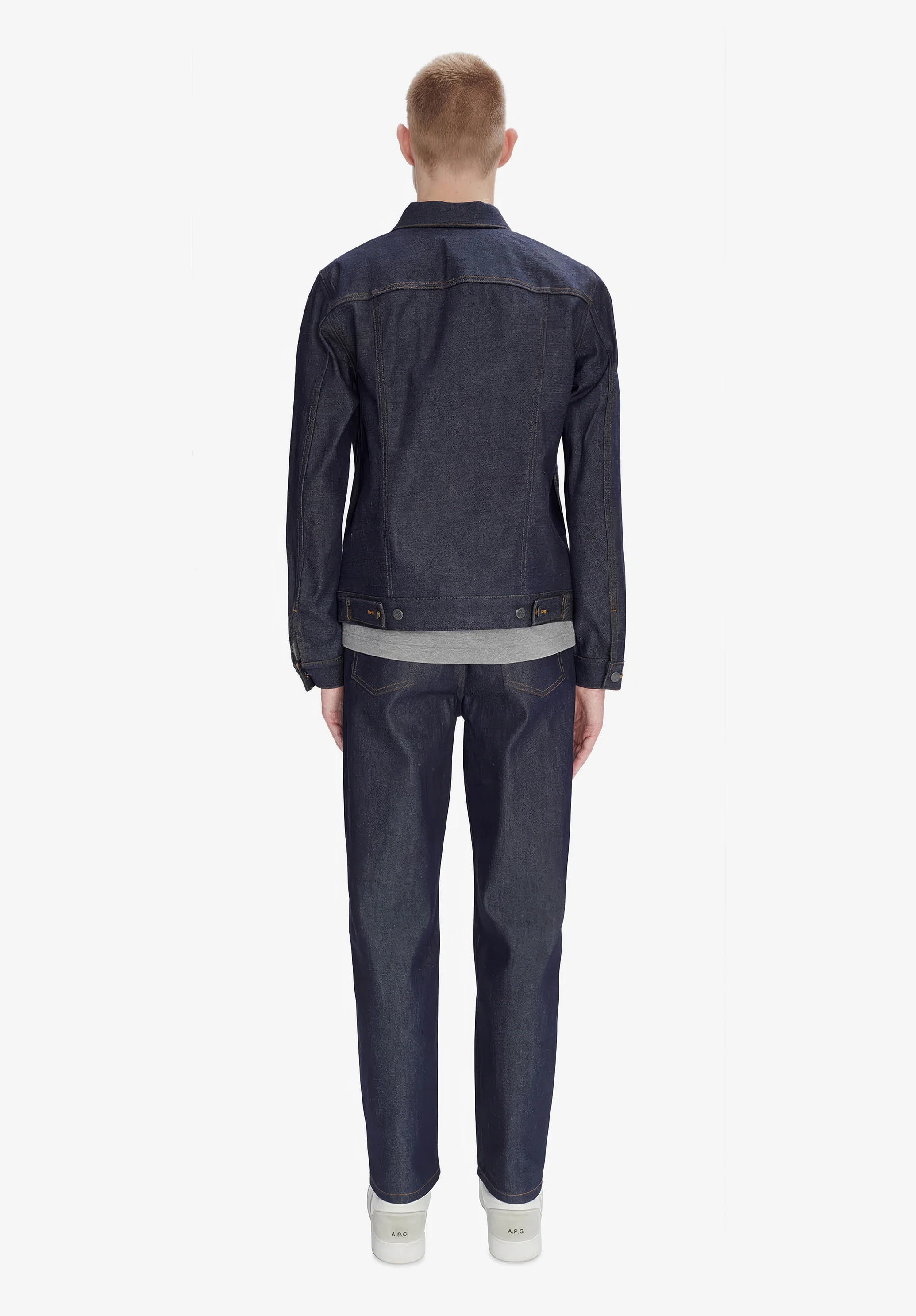 veste jean work - Indigo