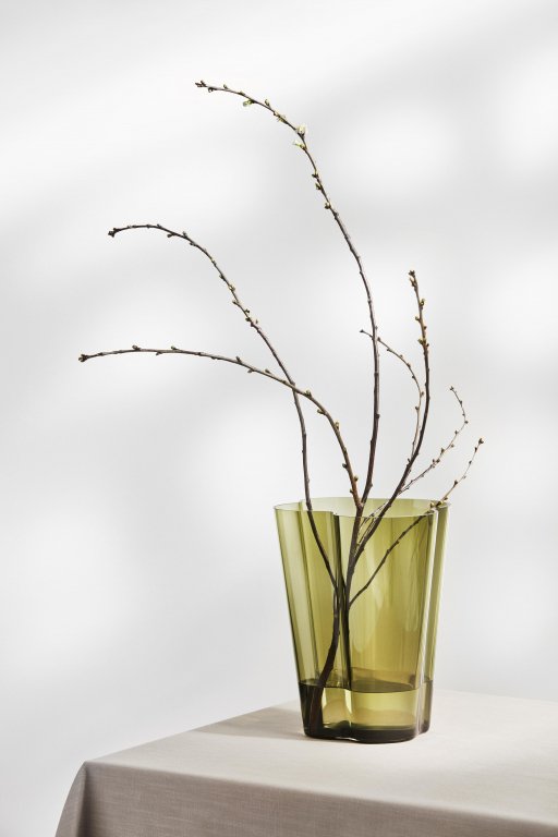 Iittala Alvar Aalto vaas 25cm grijs