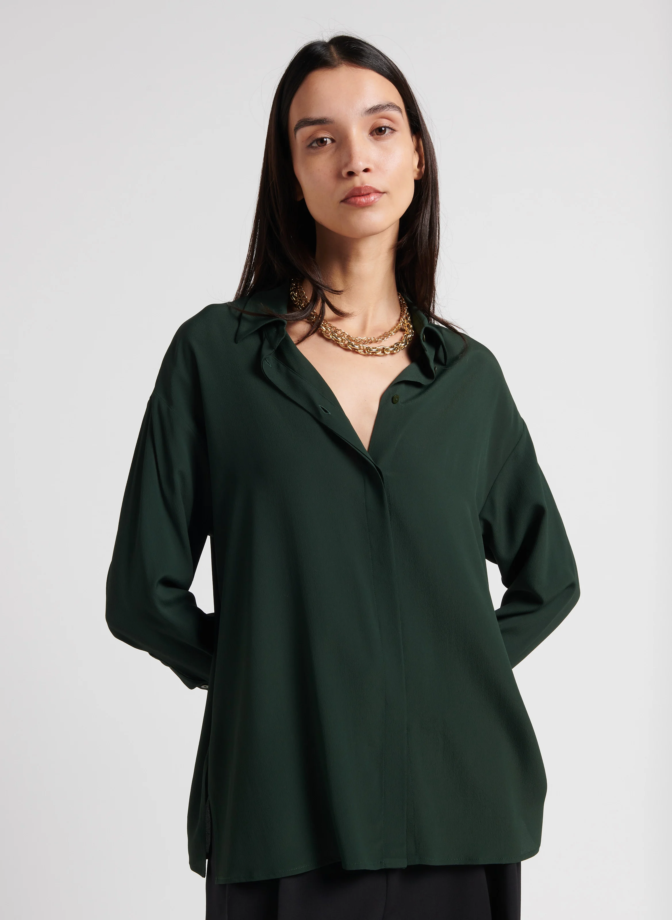 SAYONARA - Chemise col classique| Vert