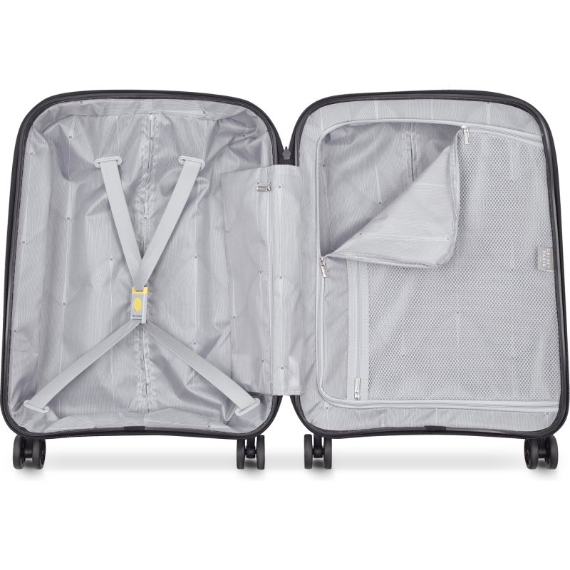 Delsey Belmont plus - Valise cabine Slim 4 doubles roues 55 cm noir
