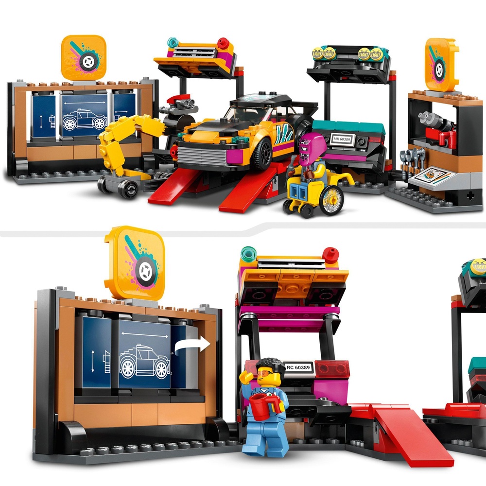 LEGO City 60389 Benutzerdefiniertes Autowerkstatt-Mechaniker-Set