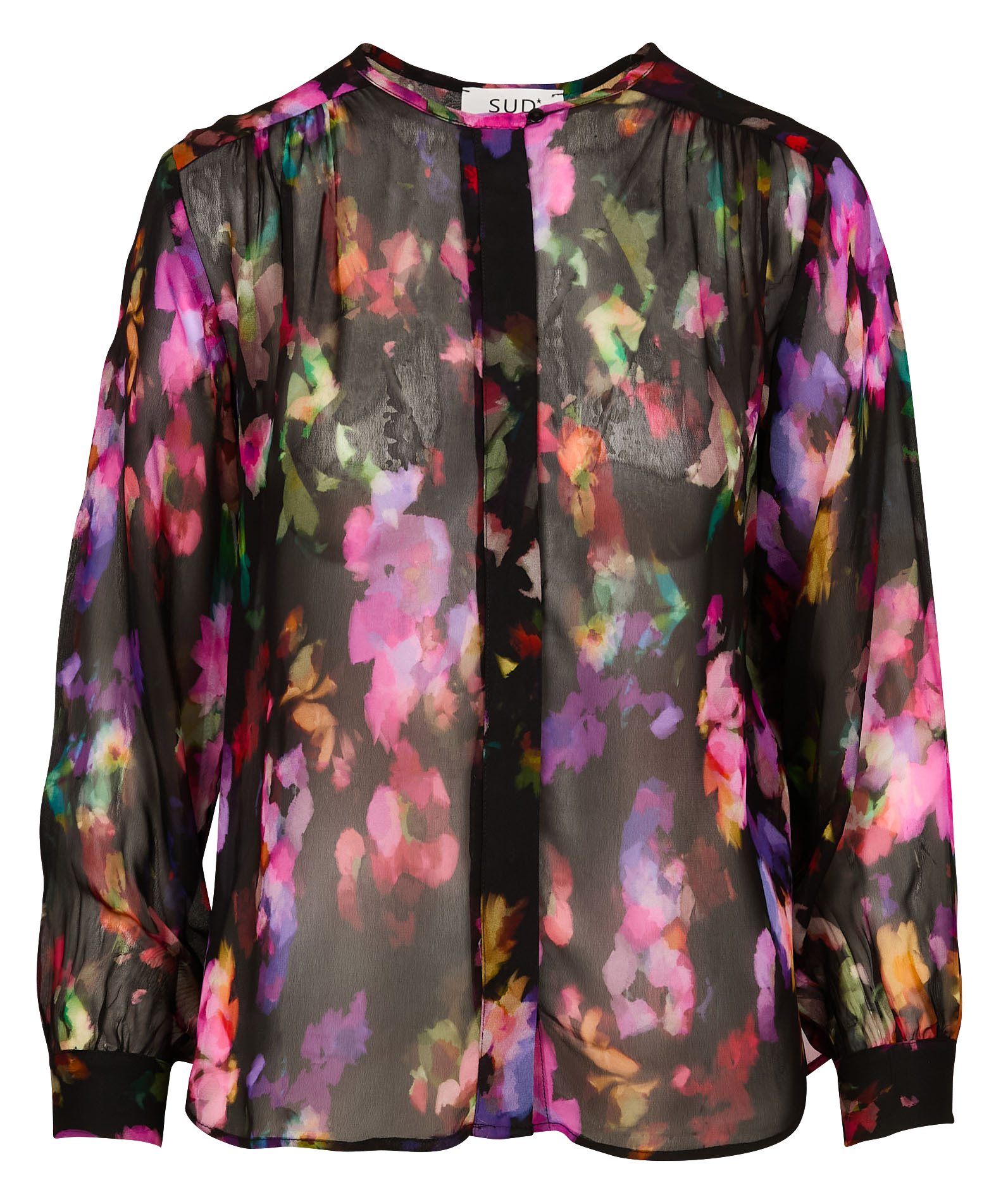 CLAUDIE - Blouse à imprimé floral | Noir