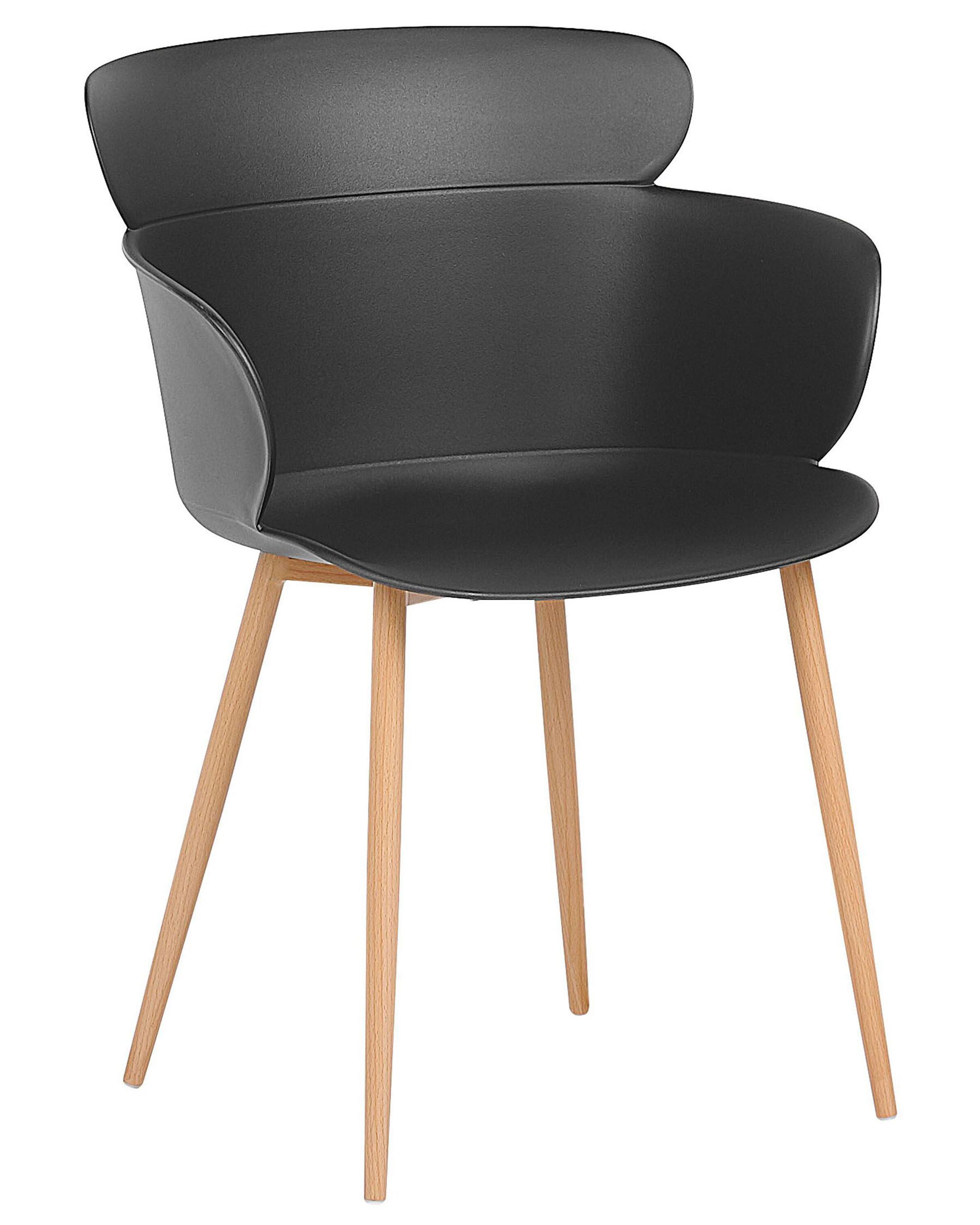 Set van 2 eetkamerstoelen SUMKLEY Zwart