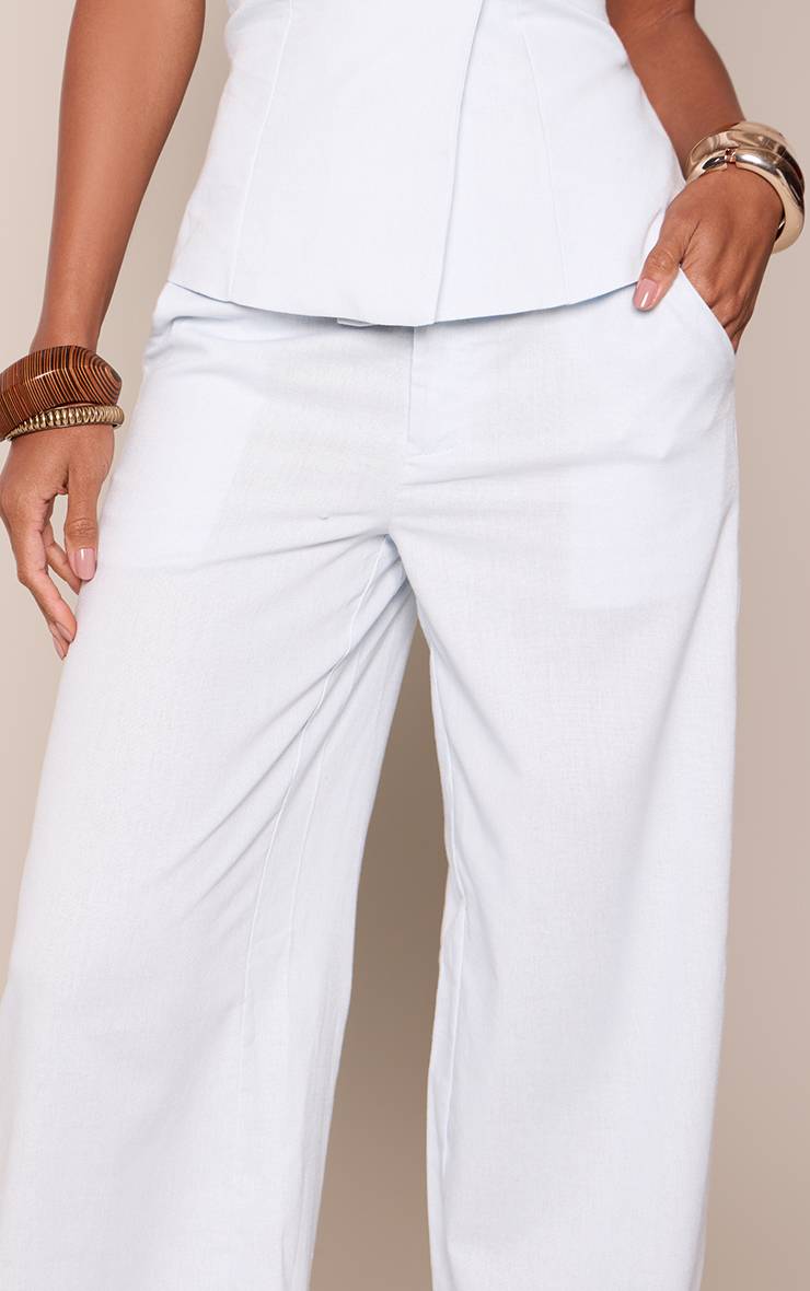 Bleu Layette Pantalon Large Tailleur Coordonné